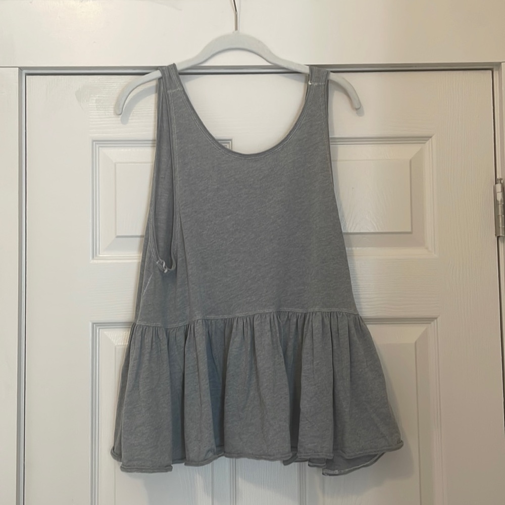 Grey Flowy Tank Top